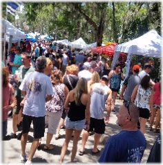Crowd at the Chocolate & Cheese Festival